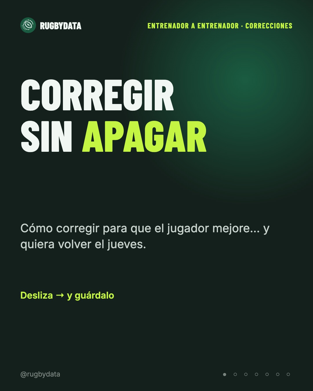Corregir sin apagar: 5 claves para entrenadores